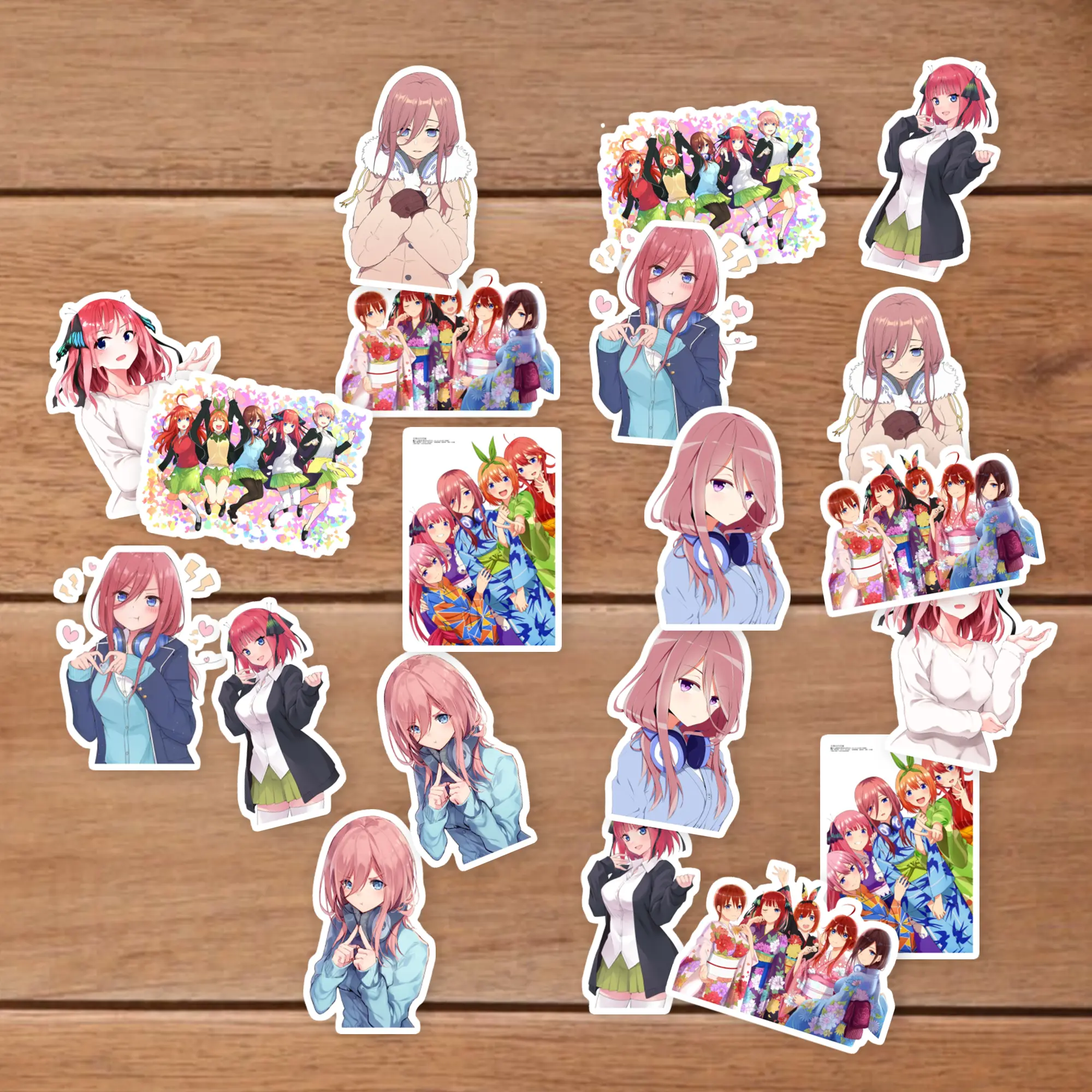 Stickers Pack 20 Pcs The Bumper Quintessential Aesthetic Bike Quintuplets Vinyl Colorful Luggage Bottle Car Skateboard Water Laptop Guitar Waterproof