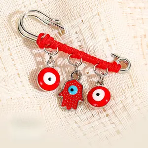 Red Hamsa Protection Charm Pin - Evil Eye Jewelry for Women, Babies, Infants & Toddlers - Evil Eye & Hamsa Symbolism Pin - Red String Amulet for Good Luck & Energy - Fits Stroller and Blanket - 1.5 cm year old infant age 1-3 old boy straw cup nursing mom