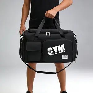 Gym Printed Large Capacity Lightweight Yoga Backpack, Waterproof Fitness Bag, Dry Wet Separation, Ideal for School Travel Commuting, Athletic Bag, Outdoor Fitness Bag, Gym Bags