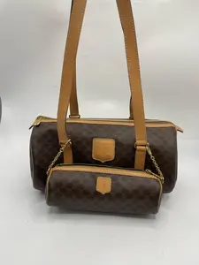 Pre-owned Celine Vintage Triomphe Luggage Bag (Baby Bicorn) Size: Approximately 30x15.5 cm