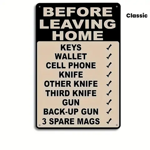 Vintage Tin Sign - 8x12in Rectangular Decorative Faux Tin Home Plaque, Charming Vintage Vibe Decor with "Bring Key" Humor Quote & Good Laugh Reminder for Humor Lovers -05