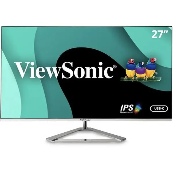 ViewSonic VX2776-4K-MHDU 27 in. 4K IPS Monitor with Ultra HD Resolution - 65W USB C - HDR10 Content Support - Thin Bezels - HDMI & DisplayPort - VX2776-4K-MHDU