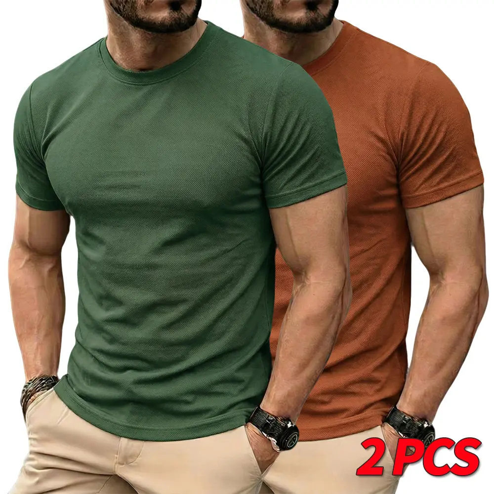 2PCS-Dark Green + Orange Red