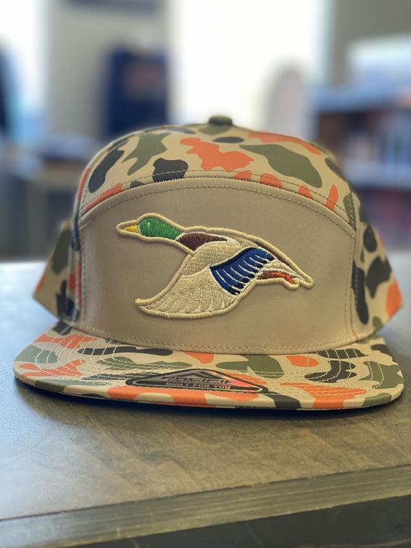 Orange Blaze Duck Camo Duck Hat