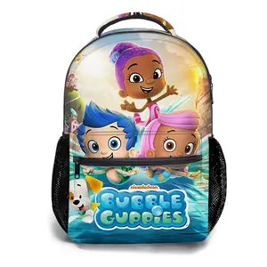 Bubble-Guppies-Backpacks for Girls, Cute School Backpack for Girls Boys, Aesthetic Bookbag for Teens, Lightweight Classic Backpack for Travel, Work, Picnic A-29