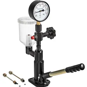【DealsForYouDays】VEVOR 400Bar 6000PSI Diesel Fuel Injector Tester Diesel Injector Nozzle Tester with Dual Scale Gauge to Adjust Injector Nozzle Pressure and Testing Diesel Injector Nozzle Pop Pressure Tester