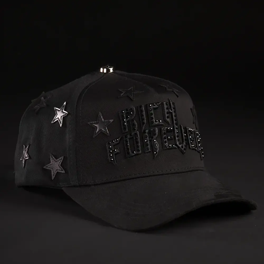BARBAS HATS RICH FOREVER G5 ENVIOS EN CAJA BLACK SNAPBACK HAT