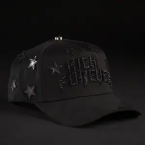 BARBAS HATS RICH FOREVER  BLACK SNAPBACK HAT