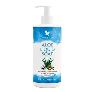 Aloe Liquid Soap - Refreshing and Hydrating Soap in a Clear Bottle - Ideal for Daily Use