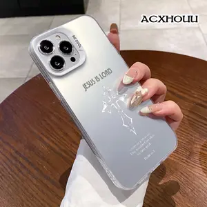 Jesus Is Lord Cross Design Case for iPhone 17 16 15 14 Pro Max 13 12 11 XR XS Plus Shockproof Anti-Scratch Durable PC Back Protective Cover