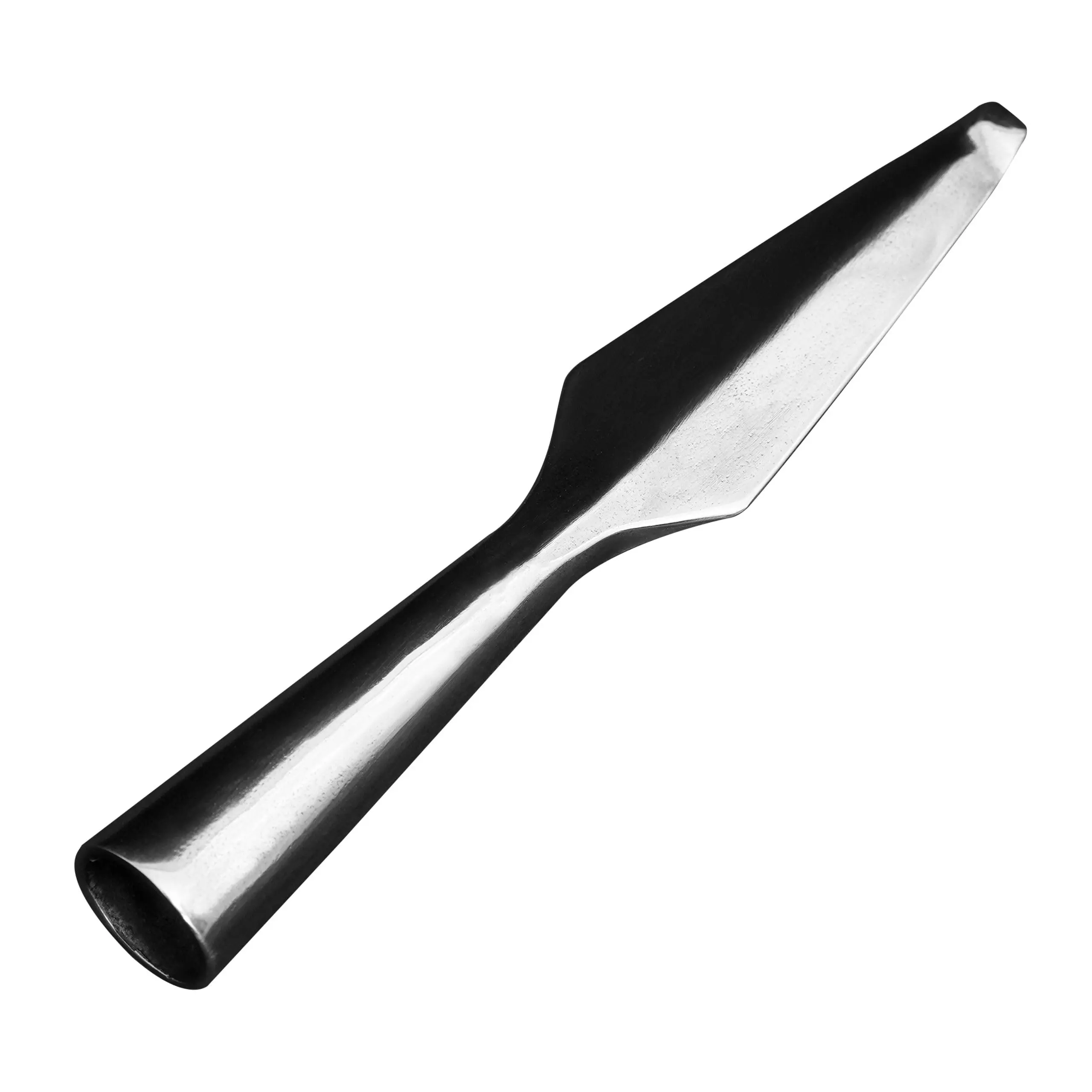 Mythrojan Medieval Spear Head Fully Functional Armor with Polished Finish Iron Spearpoint Viking Knight Blunt Spearhead for Medieval Events, SCA, LARP, Renaissance, Historical Reenactment Prop - 8"