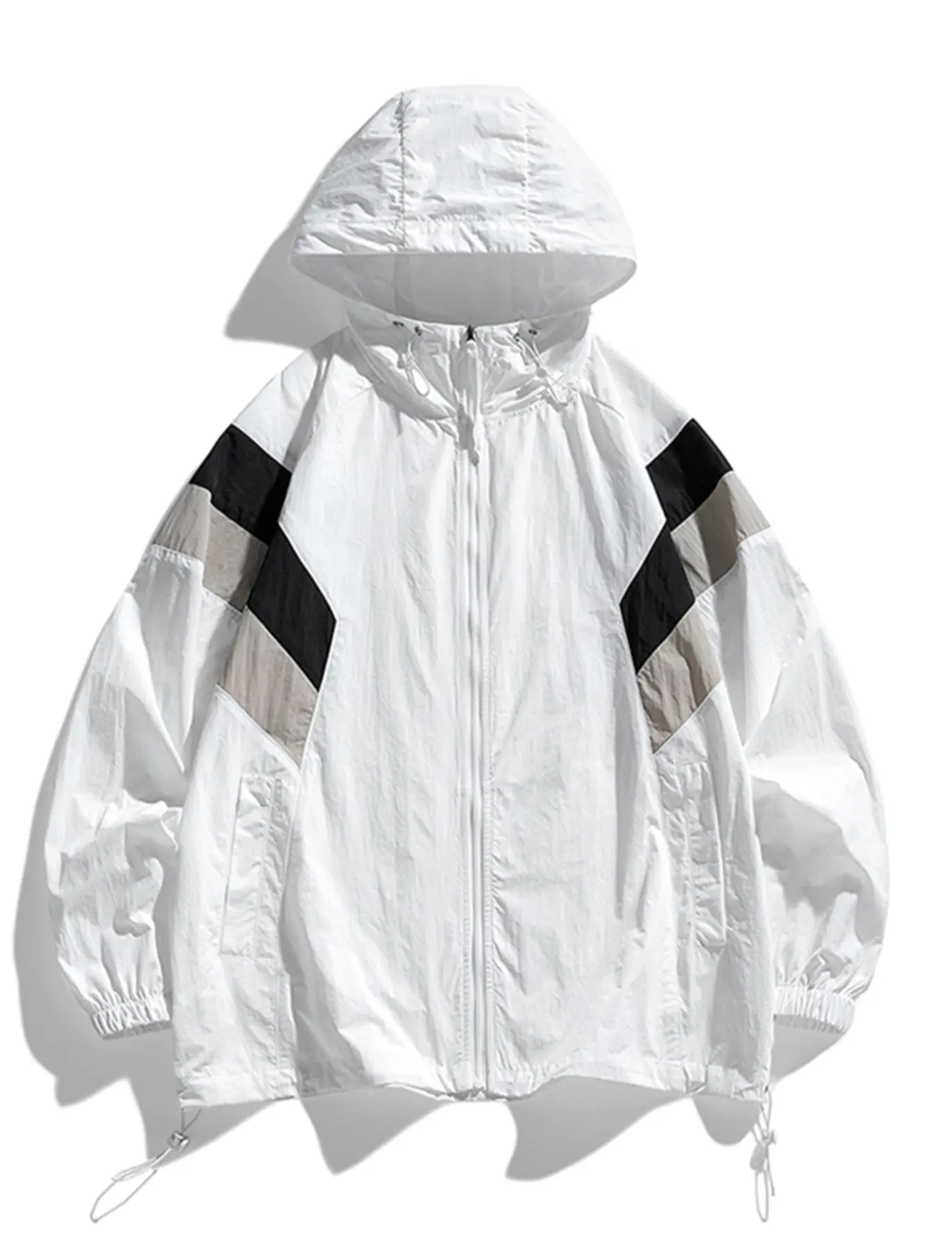 Men’s lightweight jacket for summer—American-style outdoor fishing wear, ideal for vacations and beach outings; couples’ matching sports jacket/outerwear