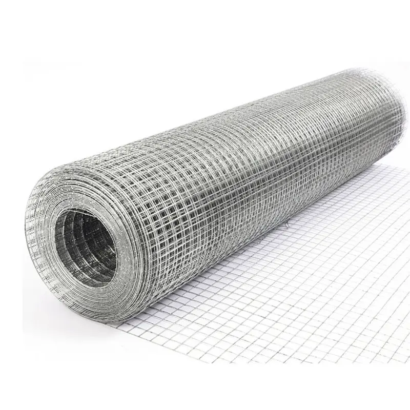 Galvanized Steel Welded Wire Mesh Roll - Heavy-Duty Hardware Cloth with Welded Joints, Easy-to-Cut, Flexible Rust-Proof Fencing for Chicken Coops, Pest Control, Home & Farm DIY Projects, Rabbit Hutches