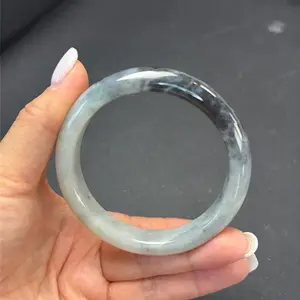Natural WUJI Jade Bangle Bracelet – Elegant Everyday Classic