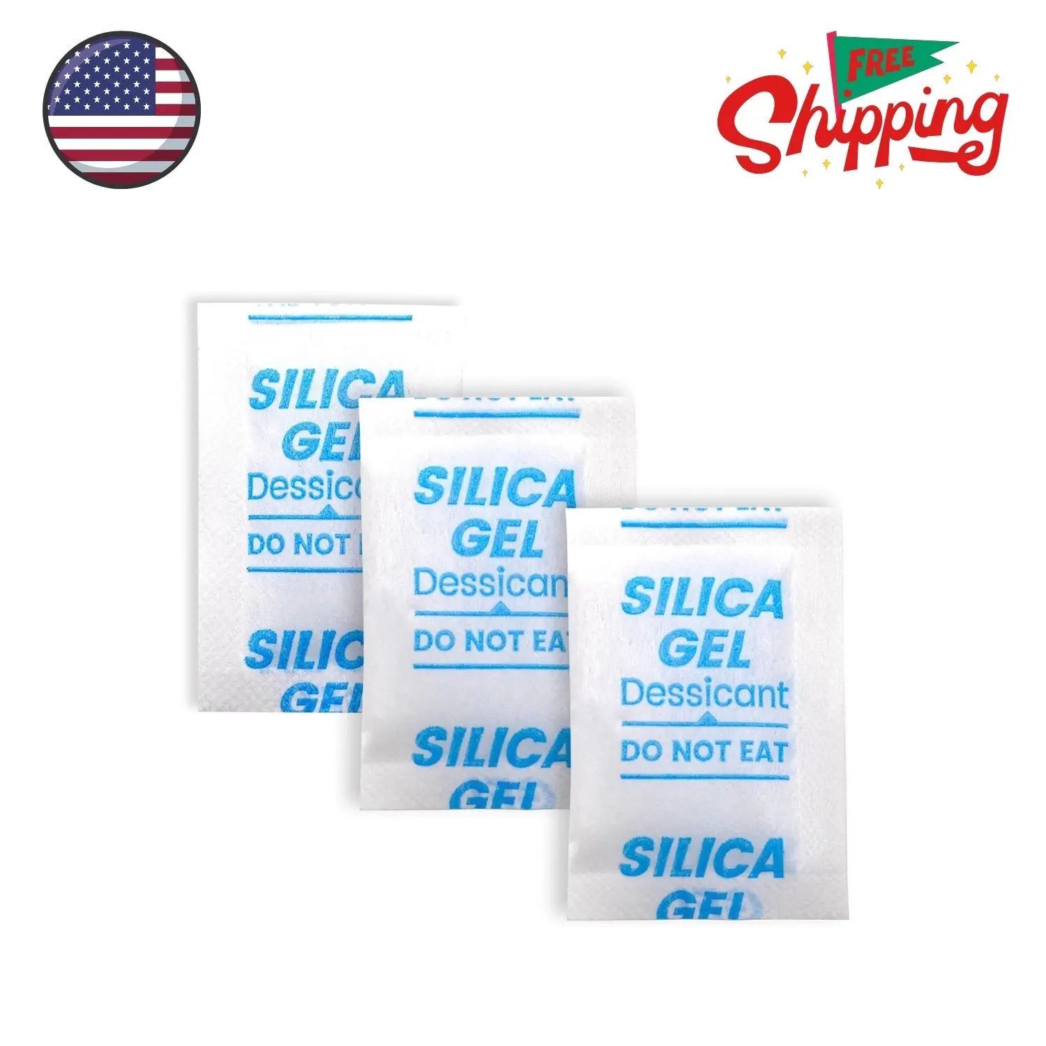 50PCS 5g Silica Gel Packets, Moisture Absorbers Desiccant Packs
