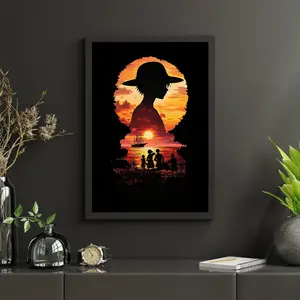 1 Pice Team Luffi Poster | Home Decor One Piecee Anime |  D. Wall Art | Manga Anime Fan Gift | Poster No Frame.