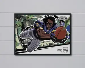 Prizm Randy Moss 2025 Manga 12x17 Poster Minnesota Vikings