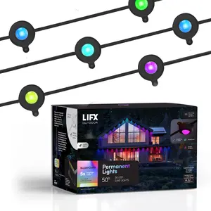 LIFX Outdoor SuperColor Permanent Lights 50ft Kit - Black