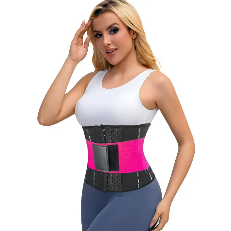 Women's Compression Waist Trainer Belt - Abdominal Trainer with Adjustable Hook & Loop, Tummy Control Shapewear for Strengthening Core Muscles & Shaping Abdominal Lines