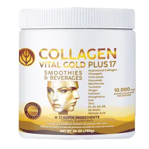 Vital Life, Hydrolyzed Collagen Pineapple Flavor, 26 oz | Type I & III, Supplement for Skin, Hair, Joints & Nails