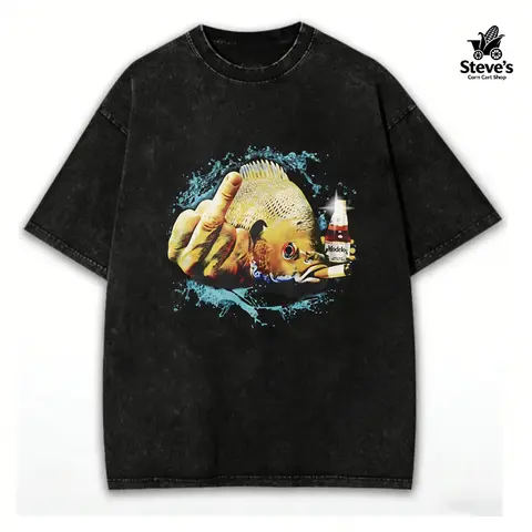 Men's Funny Bluegill Graphic Tshirt - Menswear Top, Short-Sleeve, Breathable Cotton, Round Neck, Casual Tee, Christmas/Business Casual Gift for Boyfriend, Everyday Wear