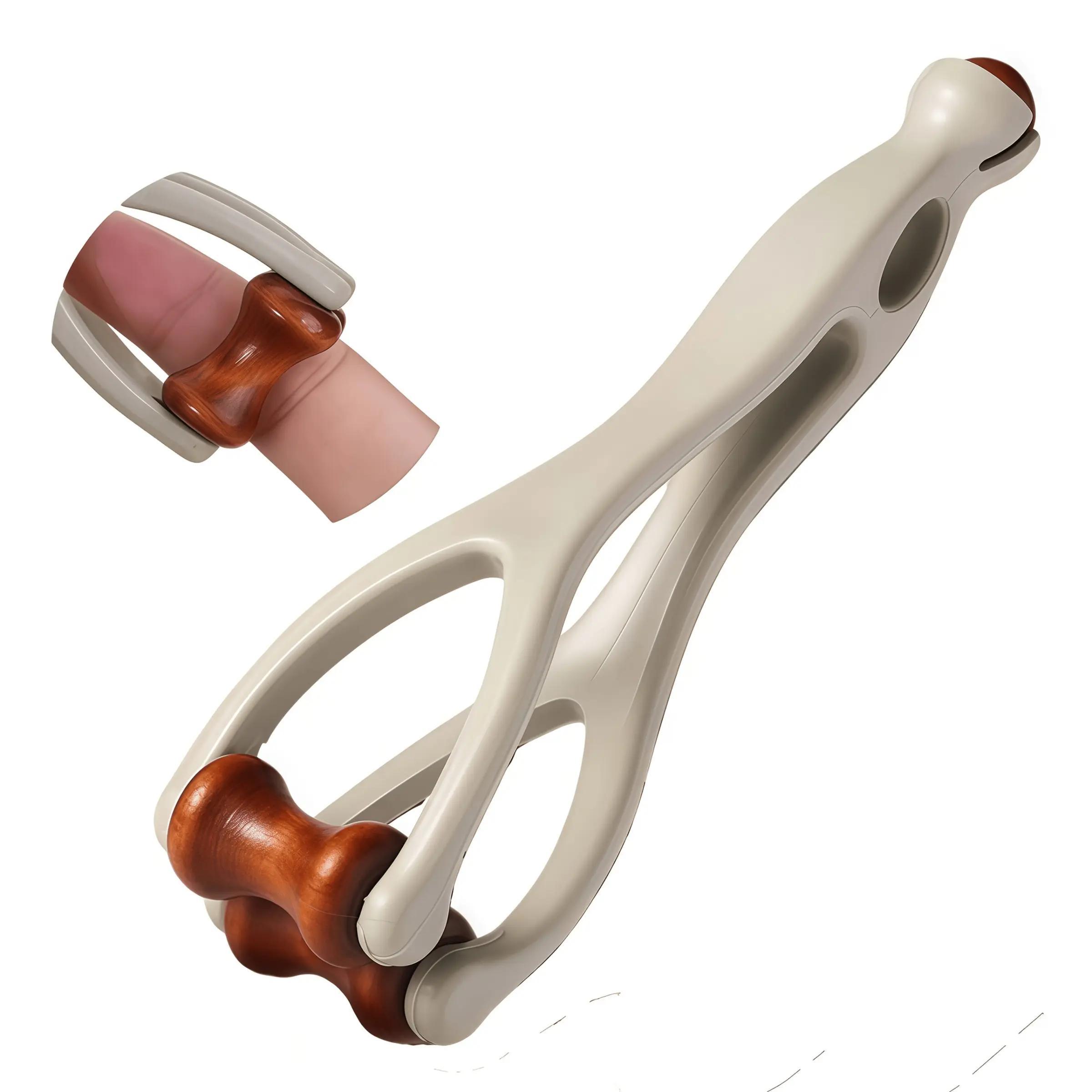 Hand Massager Tool, Dual-Sided Hardwood Roller for Trigger Finger Relief & Hand Comfort, Ideal for Carpal Tunnel Syndrome Treatment