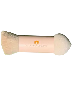 Flawless Finish Blend & Blur Duo Double Ended Makeup Self Tan & Skincare Application Brush Dense Bristle for Liquid Cream Powder