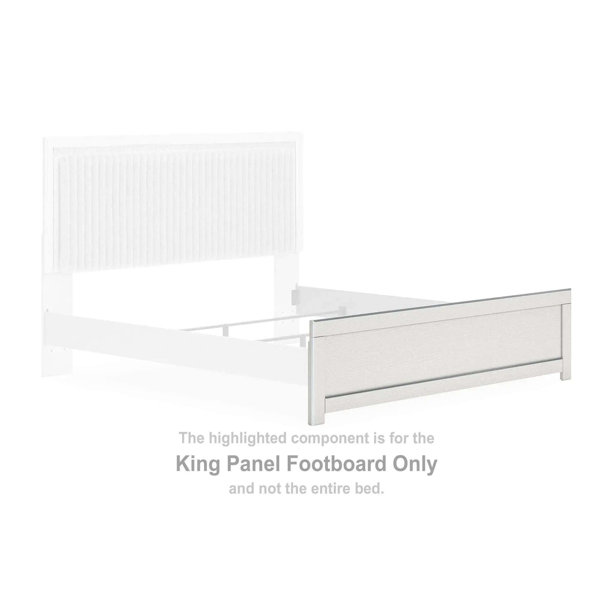 Zuraleus - King Panel Footboard - White