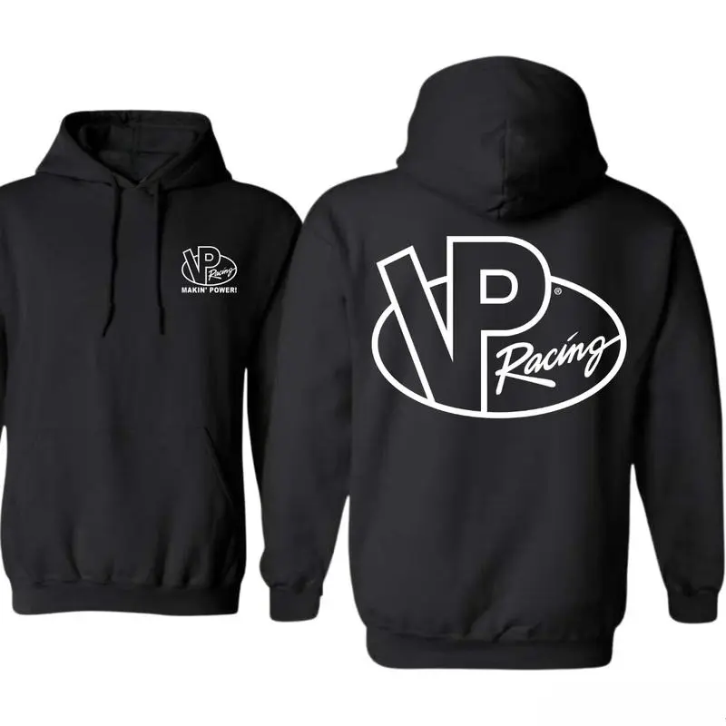 VP Racing Men's Pullover Hoodie - Bold Logo Print, Casual Style, Solid Core, Shortsleeve Option, Power & Performance Appeal Sweatshirt Top