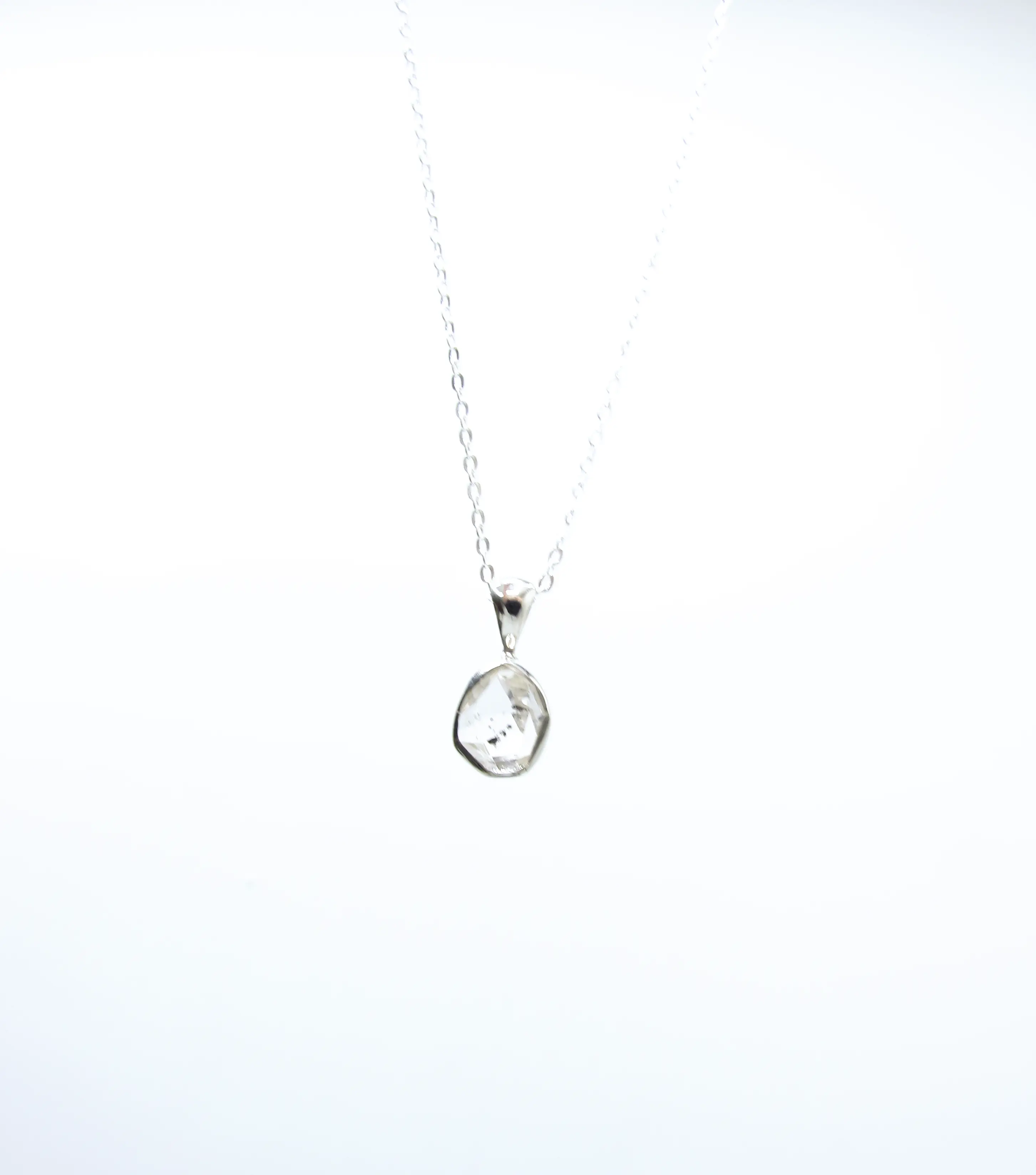 Herkimer Diamond Pendant – Sterling Silver .925