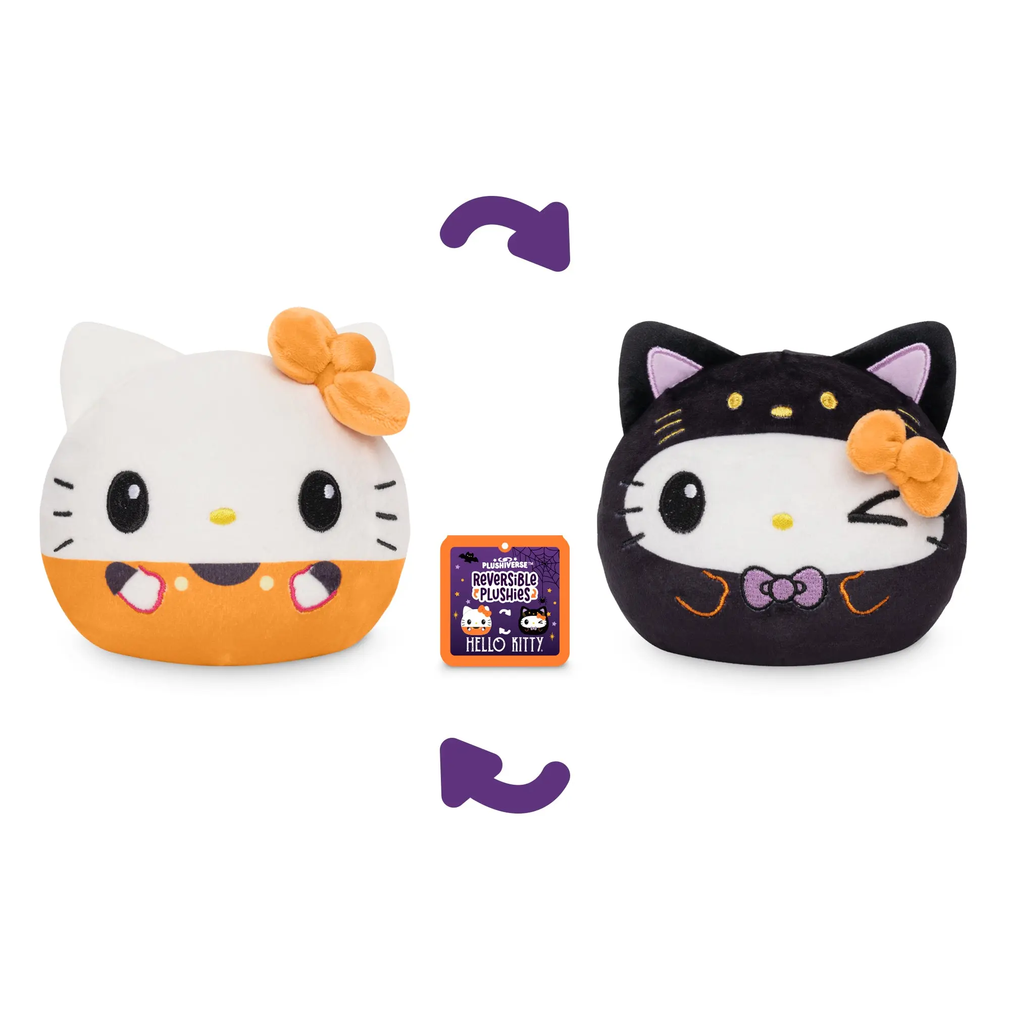 Halloween Hello Kitty 4" Reversible Plushie Halloween Hello Kitty 4" Reversible Plushie