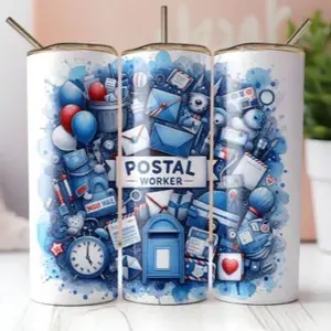 Postal worker | 20oz sublimation tumbler transfer print out tumblers