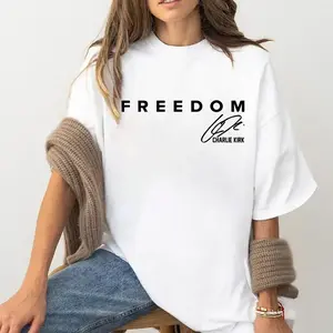 Freedom Charlie Kirk Singnature Shirt, Thank you Chalie Voice of a Generation T-shirt, Sweatshirt, Gift For Him, Gift For Her