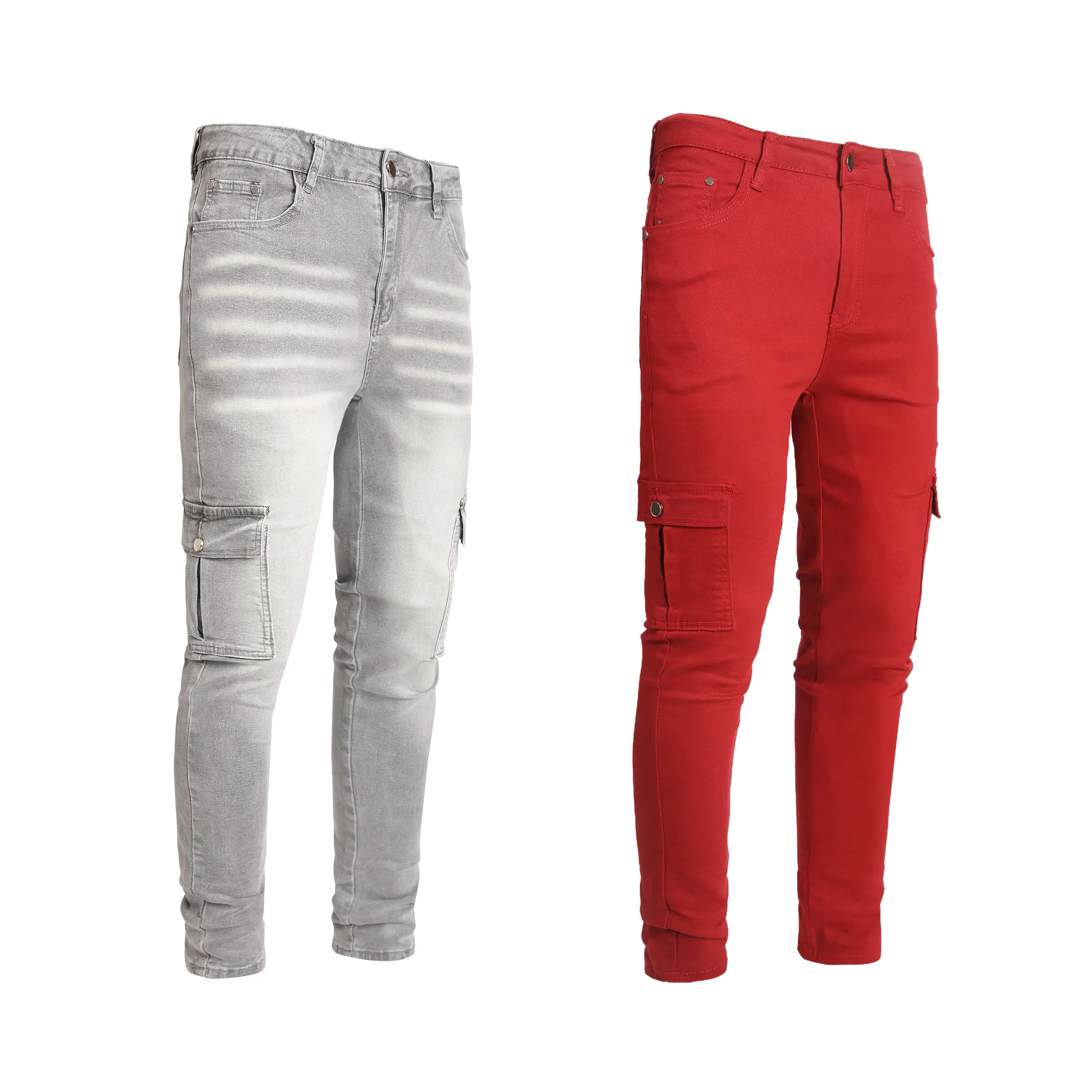 (2 Pack)Grey-Red