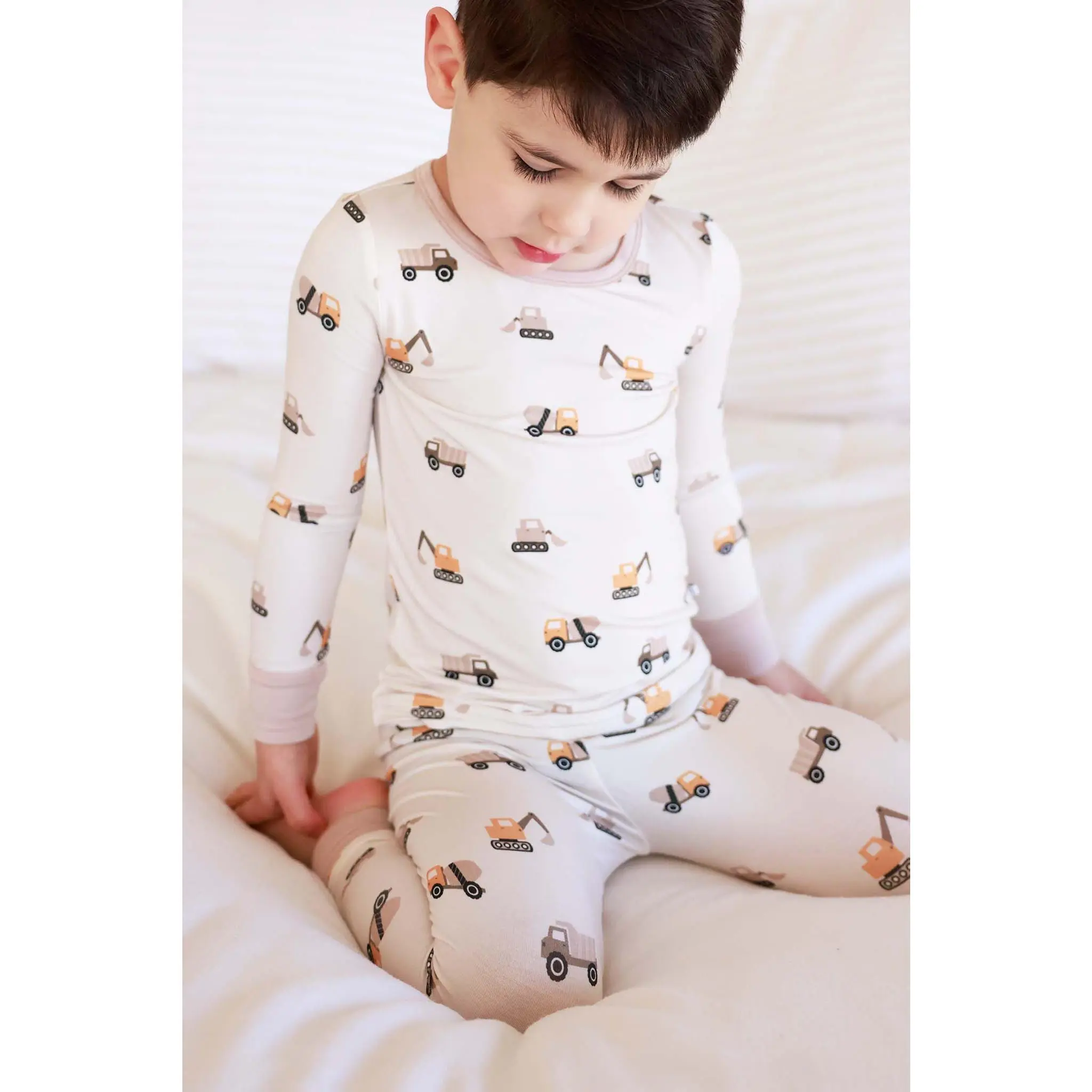 Two-Piece Pajama Set | Little Builder, Long Sleeve Shirt, Cute Pajamas