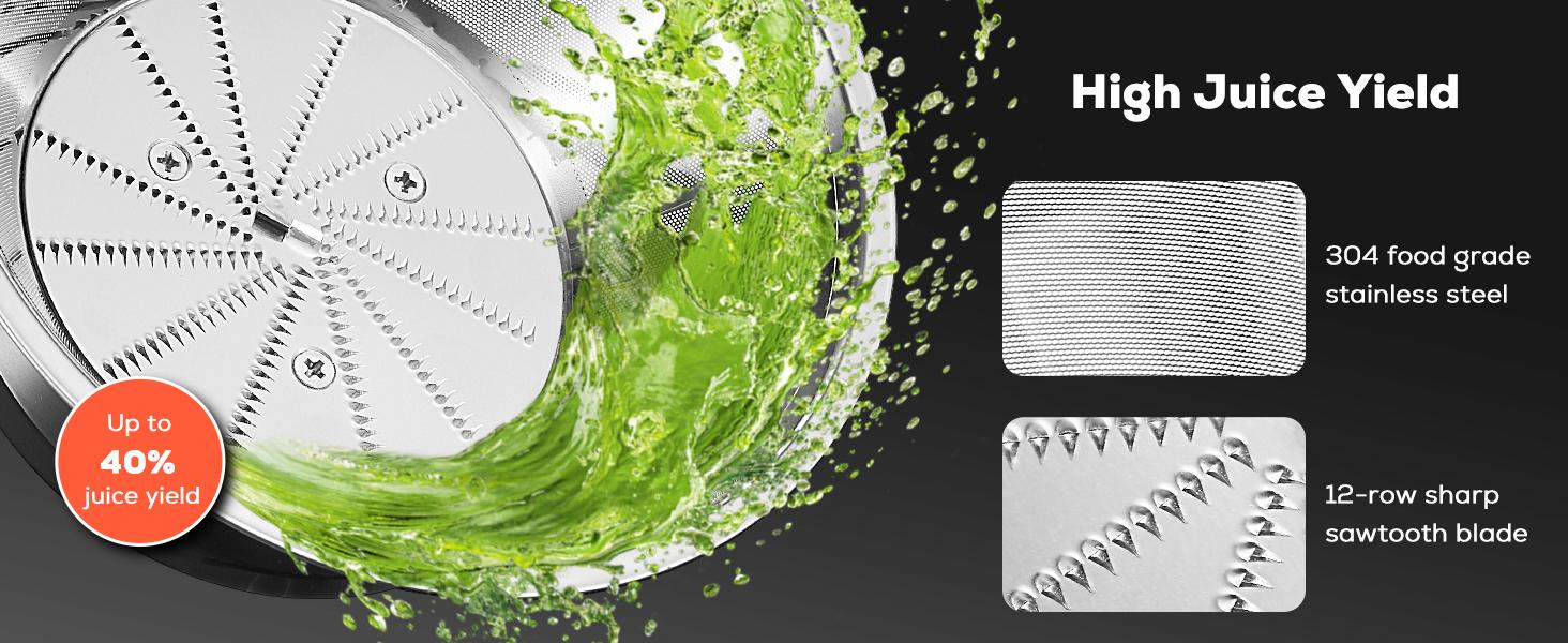 Aiheal Juicer Machines, Centrifugal Juicer Extractor 3 Speeds with 3'' Feed Chute for Whole Fruit and Vegetables, Stainless Steel, Easy to Clean, Cleaning Brush and Recipe Included, RED