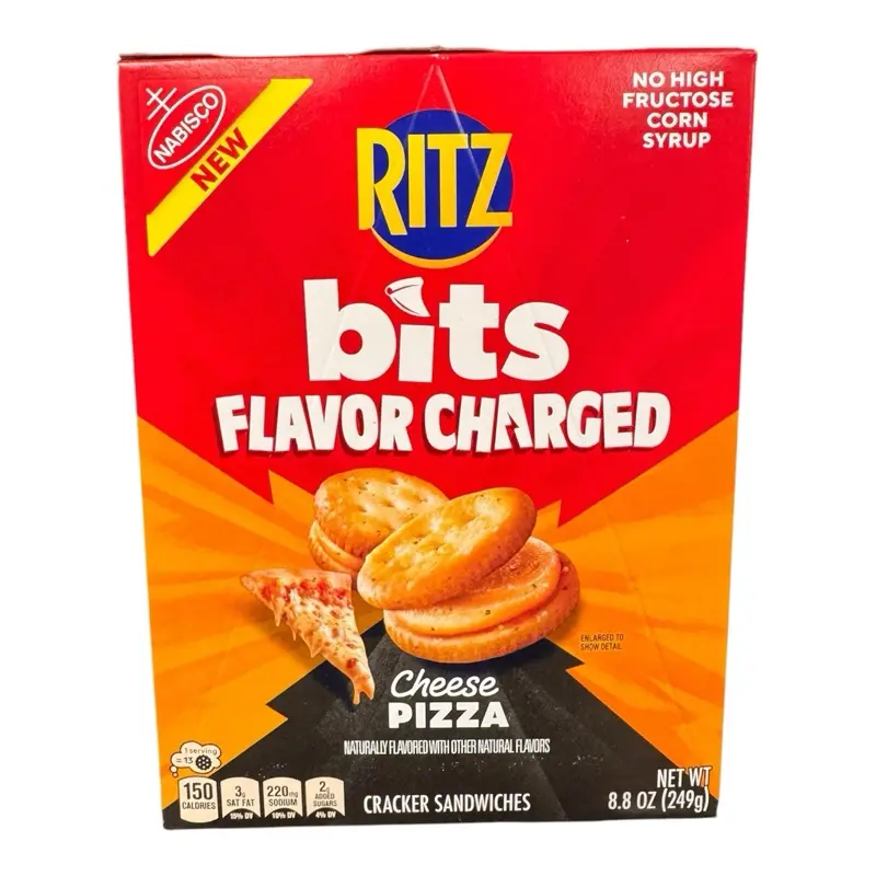 Ritz Bits Flavor Charged Cheese Pizza Cracker Sandwiches - 1 Box, 8.8 oz
