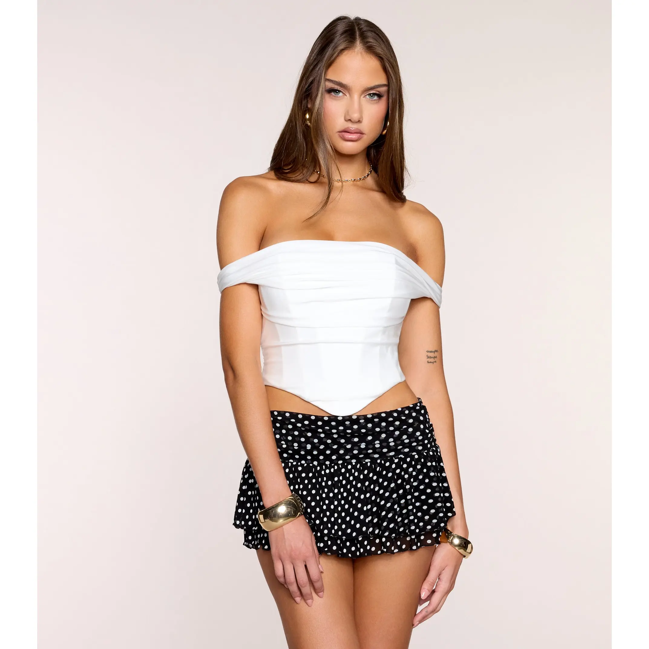 Chic Off Shoulder Corset Top
