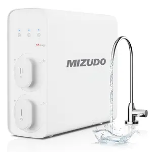 Compact Tankless RO System Under Sink, Mizudo 8 Stage Reverse Osmosis System, 600GPD, NSF/ANSI 372&53&42 Certified, 3:1 Pure to Drain, Quiet & Leakproof RO Water Filtration System for Small Kitchen