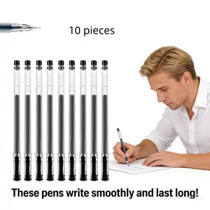 10pcs Diamond Tip Neutral Pens 0.5mm New Large Capacity High Writing Volume Style Student Crystal Pen