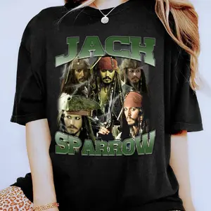 Jack Sparrow Shirt Vintage Jack Sparrow Shirt Pirates of the Caribbean Shirt Captain Jack Sparrow Shirt Family Birthday Gift