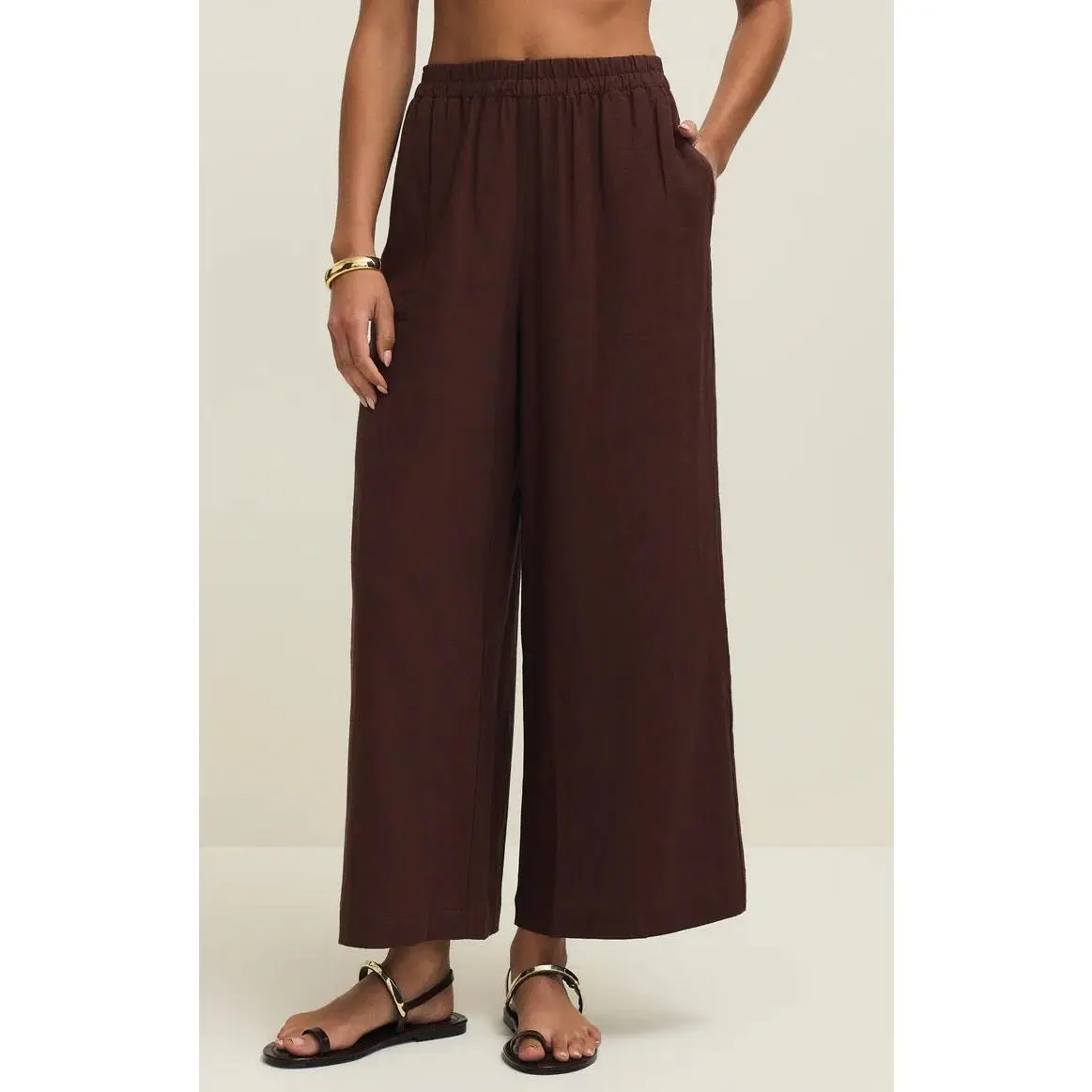 Scout Linen Pant Chocolate Cherry