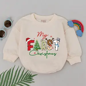 Personalized Baby Christmas Romper, 1st Christmas Baby Bodysuit, Christmas Outfits, Baby Xmas Gift, Baby Shower Gift, Newborn for Boys Girls