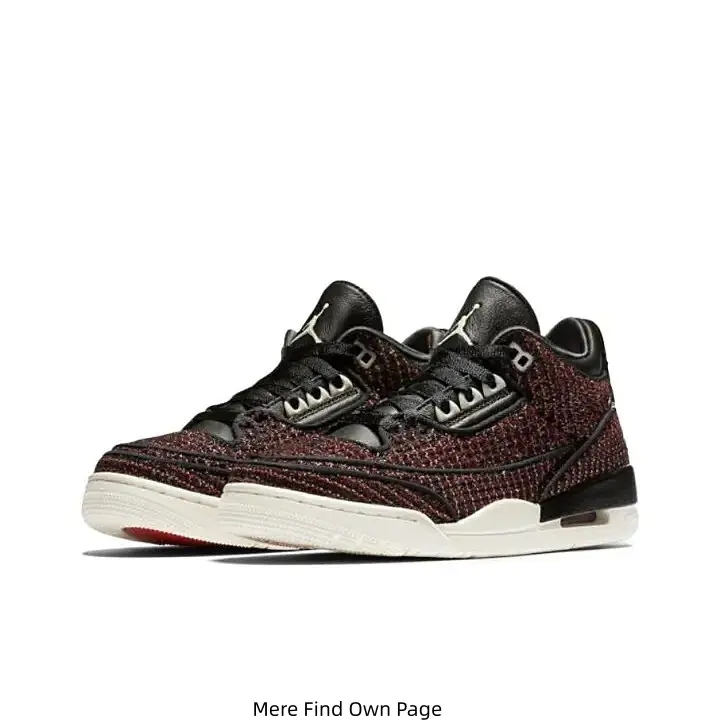Retro Mid Top Basketball Sneakers Burgundy Knit Upper Black Leather Overlays Cream Midsole Cushioned Casual Street Sneakers For Men Women