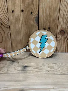 Checker Lightning Wristlet!