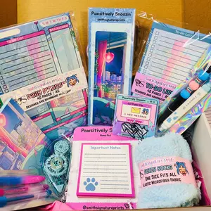 Pawsitively Snoozin' Aesthetic Stationery Box