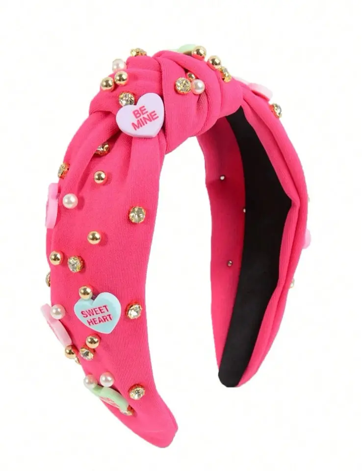Glamorous Conversation Hearts Headband