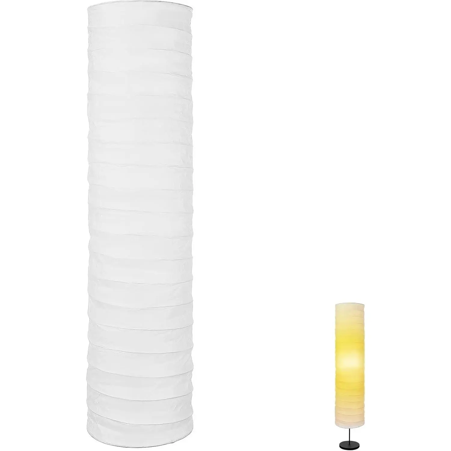 Paper Lamp Shade, Floor Lamp Shade, Rice Paper Lampshade, 37.4 X 8.66 in Floor Light Cover Replacement for Living Room Home Hotel Bedside Desk