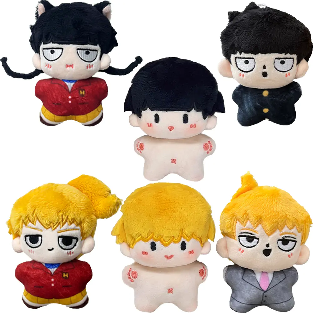 Mob 100 Plush Doll Small Dimple Keychain Mini Bag Pendant Mob Shigeo Reigen Arataka Anime Peripheral Stuffed Toy Collection Gift