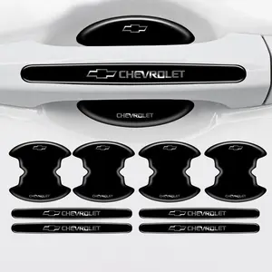 4PCS/8PCS Car Door Handle Bowl Protective Stickers Anti-collision Decal For Chevrolet Onix Cruze Silverado Impala Equinox Malibu Tahoe Cobalt Camaro Trax Sticker Accessories
